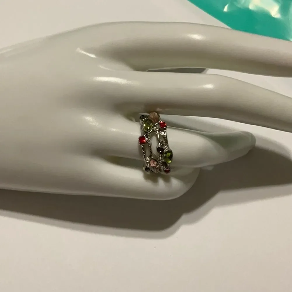 Multicolored gemstone ring - Picture 3 of 3